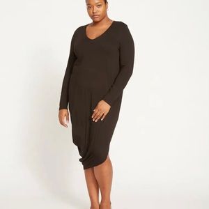 NWT Universal Standard Iconic Long Sleeve Geneva Dress - Black